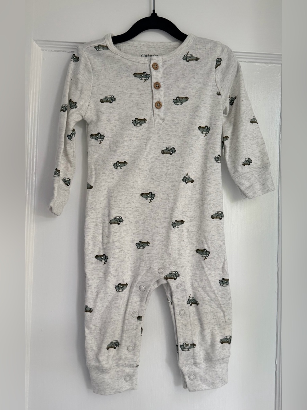 Carter's Car Print Footless One-Piece - Picture 1 of 3
